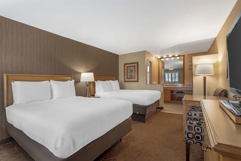 Room, 2 Double Beds | Desk, laptop workspace, iron/ironing board, free cribs/infant beds