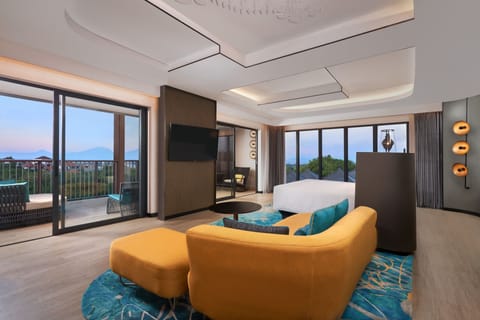 Executive Suite, 1 Bedroom, Balcony | Down comforters, minibar, in-room safe, desk