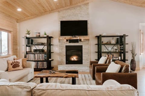 Cozy nights in at the Big Bear cabin.