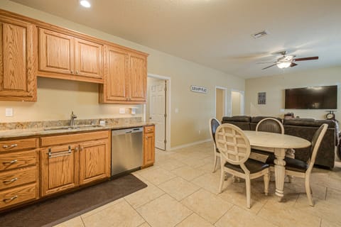 Kitchen open to Living Room