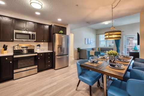 Kitchen and dining area