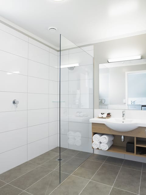 Free toiletries, hair dryer, towels