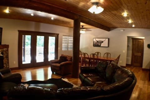 Large dining area downstairs and up!