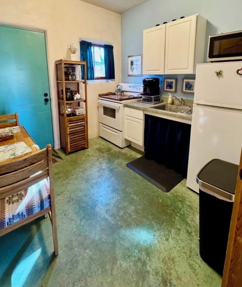 Kitchen area. We supply coffee, creamer, K cups and snack.