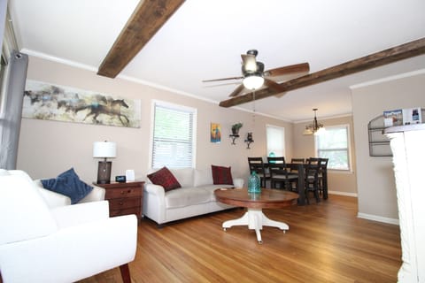 view of living area upon entering the home