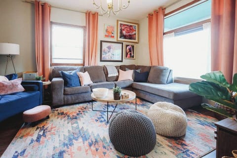Gather, relax, and indulge in endless conversations. Our spacious living room is the perfect setting for girl talk, family talk, dude talk, or any kind of heartfelt connection you desire. Let the conversations flow ...