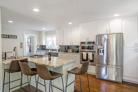 Enjoy gathering around the large island