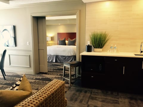 Luxury Suite, 1 Bedroom, Non Smoking (Stair Access Only) | Hypo-allergenic bedding, desk, blackout drapes, iron/ironing board