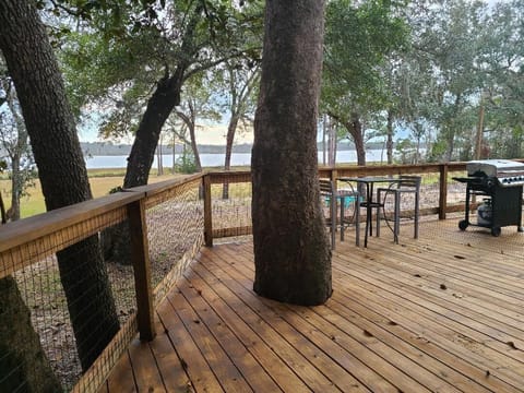 Magnolia Tree in private wrap around deck.
