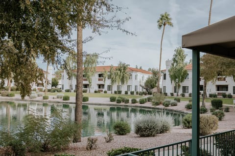 View from patio. Sliding door off living room and master.