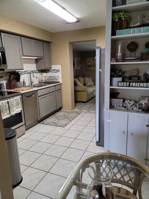 From living room into the kitchen view