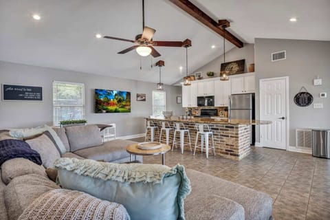 Upstairs Living Space and Open Floor Plan