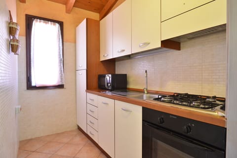 Basic Apartment | Private kitchen | Full-size fridge, microwave, oven, stovetop