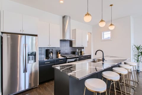 Kitchen is equipped with a regular coffee maker and cooking basics