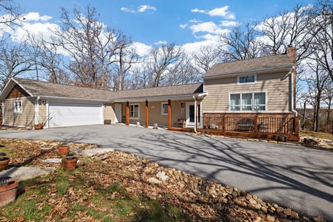Plenty of parking. Circle driveway for easy navigation. Oversize garage.