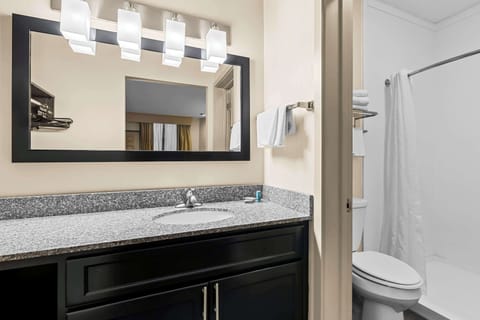 Free toiletries, hair dryer, towels