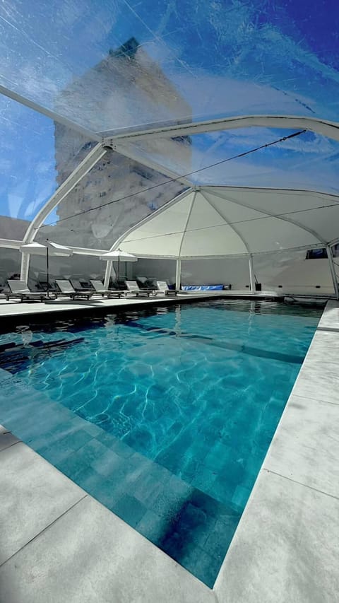 Indoor pool, outdoor pool