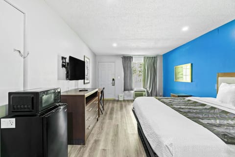 Room, 1 King Bed, Smoking | Desk, iron/ironing board, free WiFi, bed sheets