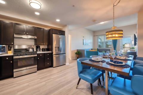 Dining area and kitchen
