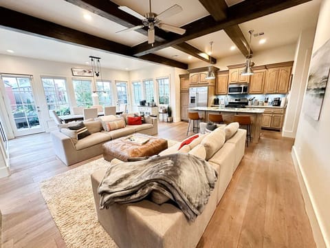 Gorgeous Open Living Room, Kitchen & Dining Room