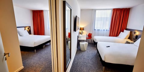 Standard Room, Multiple Beds | Premium bedding, individually furnished, desk, laptop workspace