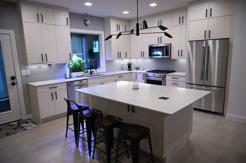 Huge open concept kitchen space