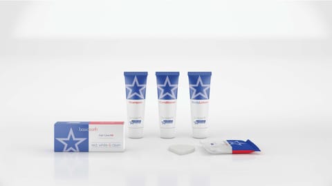 Free toiletries, towels