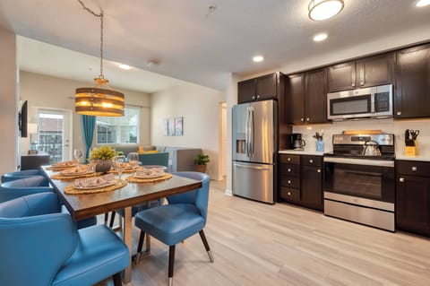 Dining area and kitchen