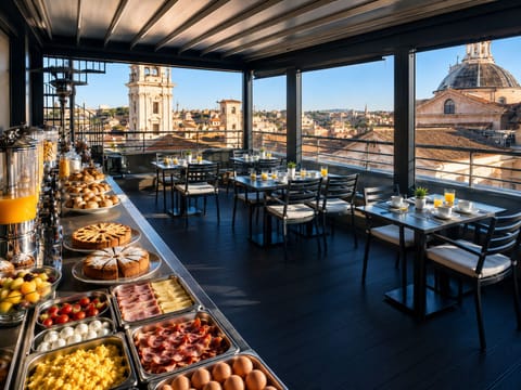 Daily buffet breakfast for a fee