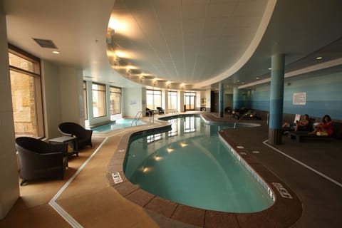 Indoor pool, seasonal outdoor pool, sun loungers