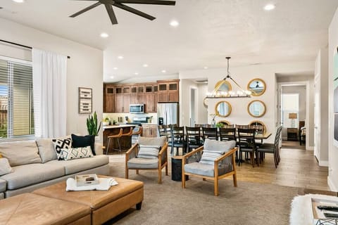 Family Room, Kitchen, and Dining Room