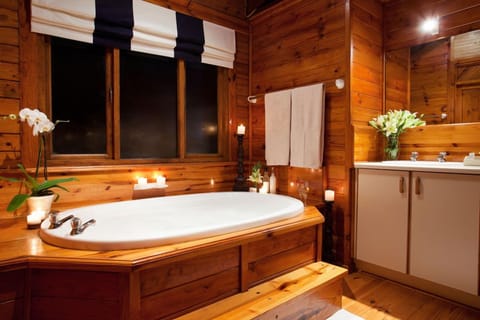 Luxury Suite Room 1 | Bathroom | Free toiletries, hair dryer, towels