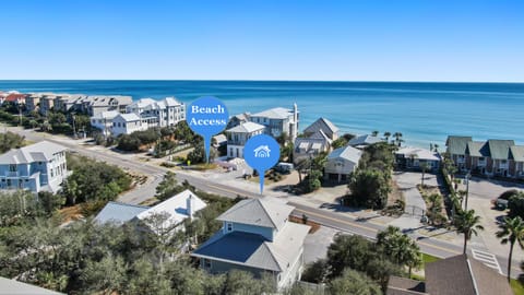 45 second walk to quiet neighborhood beach access right across the street