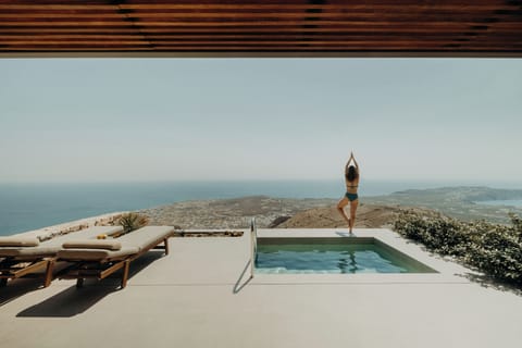 Junior Residence with Private Heated Plunge Pool and Sea View | Terrace/patio