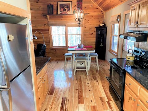 Our Kitchen is fully stocked with a Refrigerator, Stove, Oven, Microwave, Dishwasher & More!