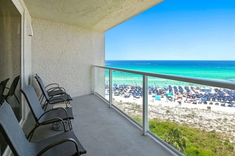 Private Gulf-front balcony with breathtaking Emerald Coast views