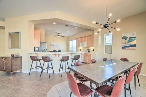 Dining table for 10 and breakfast bar