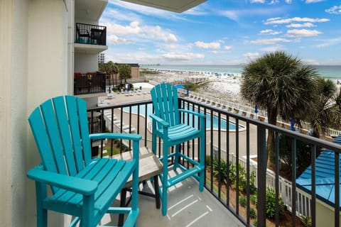 Gulf front views from the private balcony