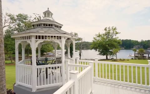 Gazebo overlooking the water