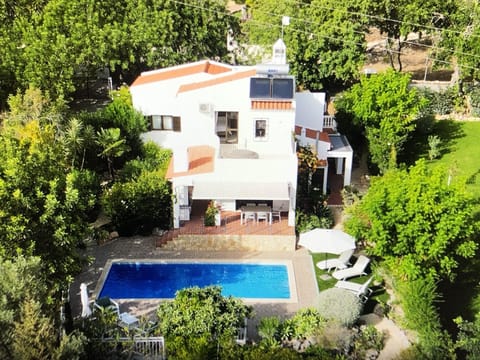 Rear of villa with pool