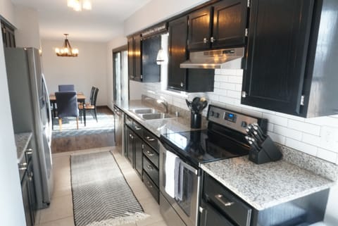 Fully stocked kitchen