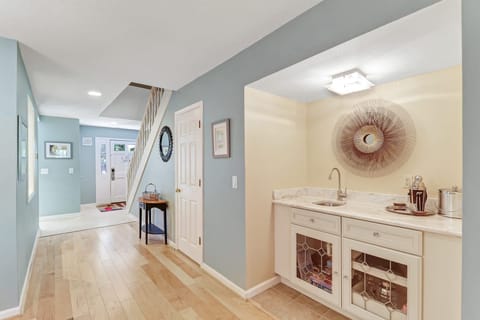 Wet Bar off the Dining Room with plenty of cocktail wear and bartools