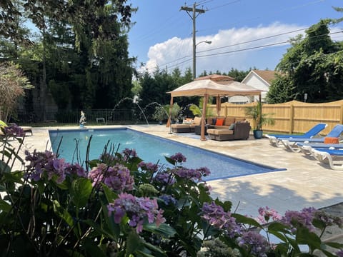 16 x 40’ heated, saltwater pool.  