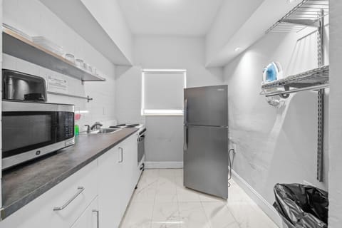 Premium Two Queen Studio w/ Kitchen & Sofa Bed | Private kitchen | Fridge, microwave, coffee/tea maker, toaster