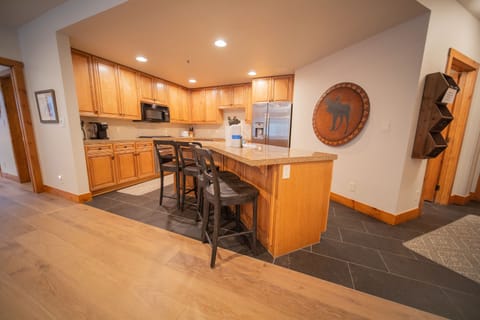 Lovely kitchen island with bar seating