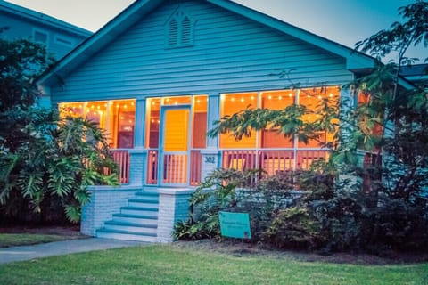 Enjoy the soft outdoor lights, a libation and the call of the ocean breeze