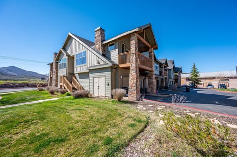 About 20 stairs leading up to second story unit with garage under the unit