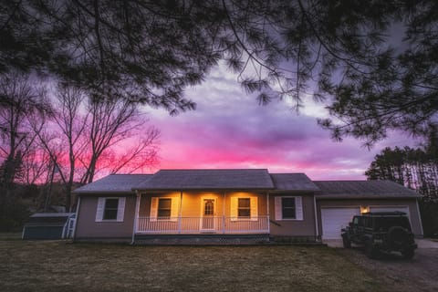 Front of home. Two-car garage is available for your use during your stay. 