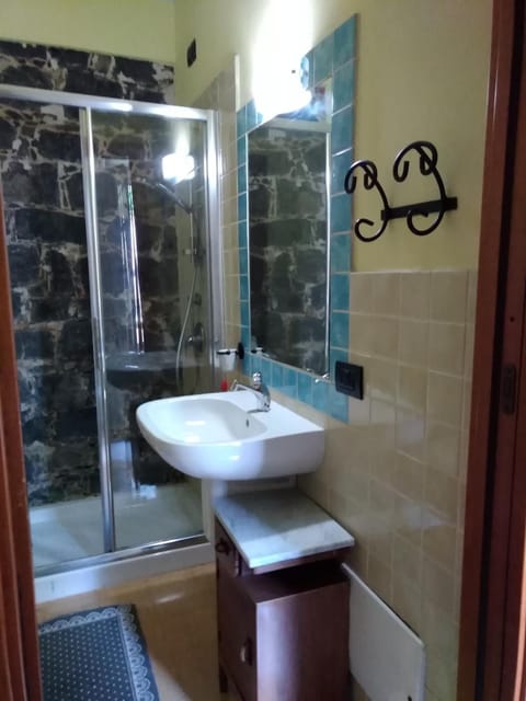 Shower, free toiletries, hair dryer, bidet