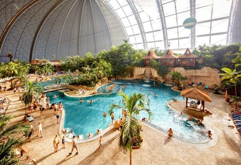 2 indoor pools, outdoor pool, sun loungers, lifeguards on site